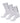 Fundamental 3 Pack Socks in White
